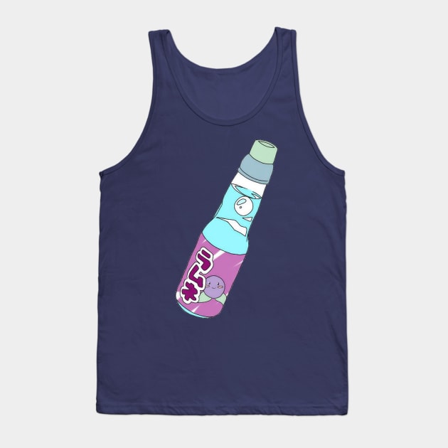 Kawaii Blueberry Soda Drink Tank Top by PeachPantone